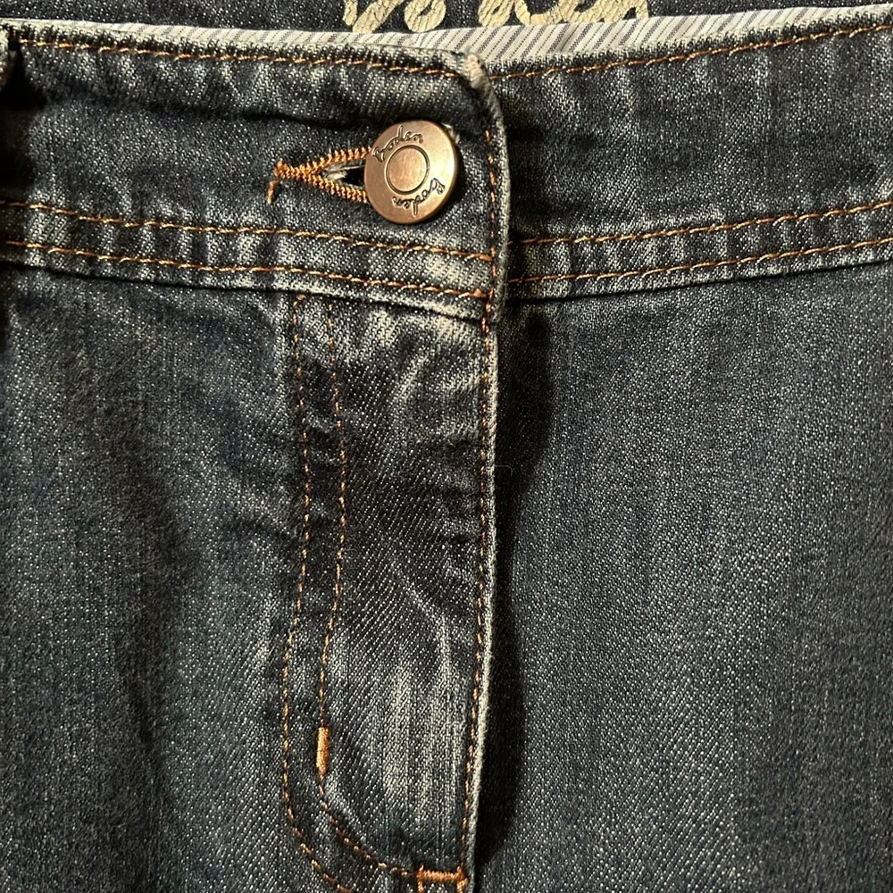 Boden Classic Blue Denim A-Line Skirt - Picture 4 of 8